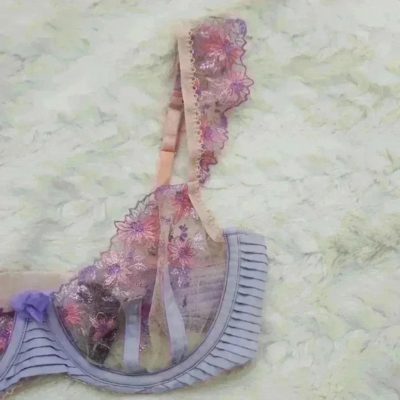 Ophelie Embroidered Scoop Bra - Picture 5 of 8
